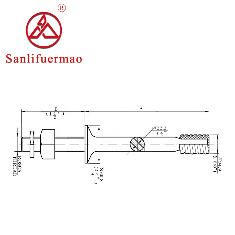 11kv/22kv/33kv Galvanized Steel Insulator Pin Spindle