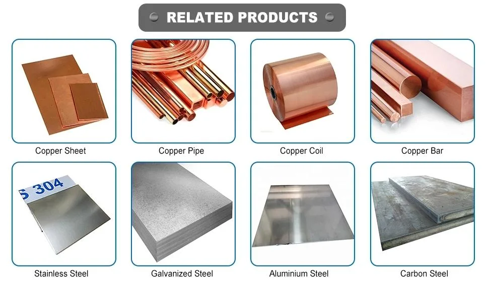 Copper Sheet Material Wholesale Price 99.99% Red Copper Plate Coil Strip