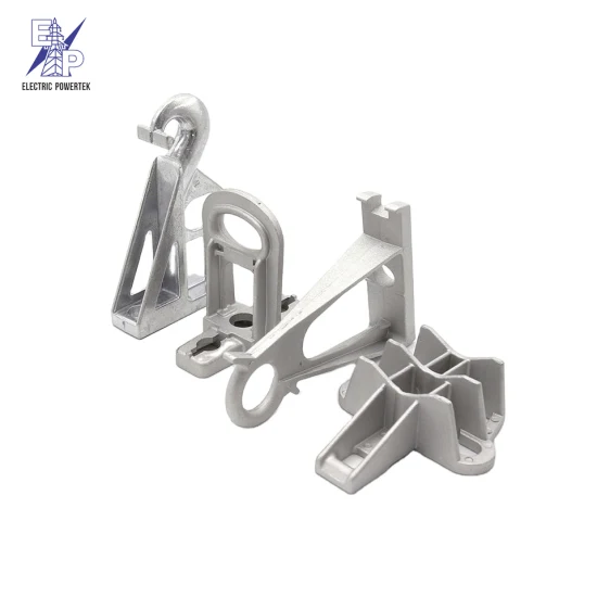 Drop Wire Anchor Clamp Fiber Optic J Hook Plastic Tension Clamp Fixing Metal Bracket Clamp